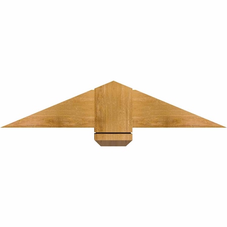 Ekena Millwork Eugene Rough Sawn Timber Gable Bracket, Western Red Cedar, 36"W x 7"H x 4"D x 6"F, 5/12 Pitch GBW036X07X0406EUG00RWR